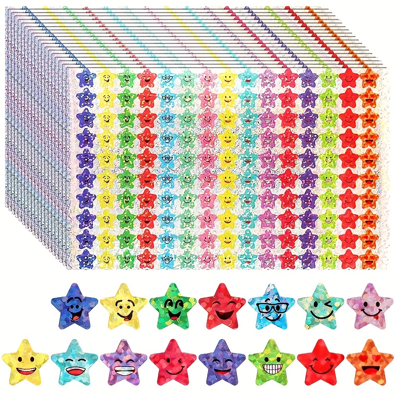   stickers with     face designs 750 1500 3000 4500pcs suitable for teacher rewards and behavior charts self   teacher supplies ideal for friendship   new year gifts halloween christmas gifts