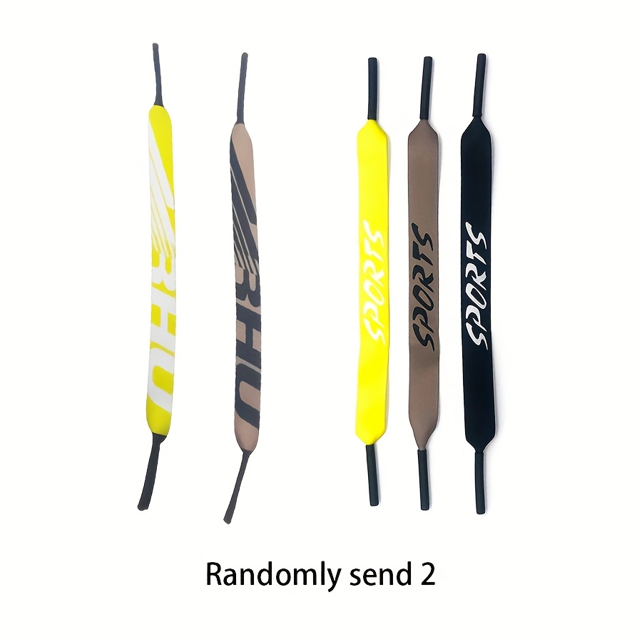 E-shop 2er-Set Trendige Coole Sport-Mode Brillenband, Rutschfestes Neopren Brillenkordel für Outdoor-Aktivitäten, Brillenband