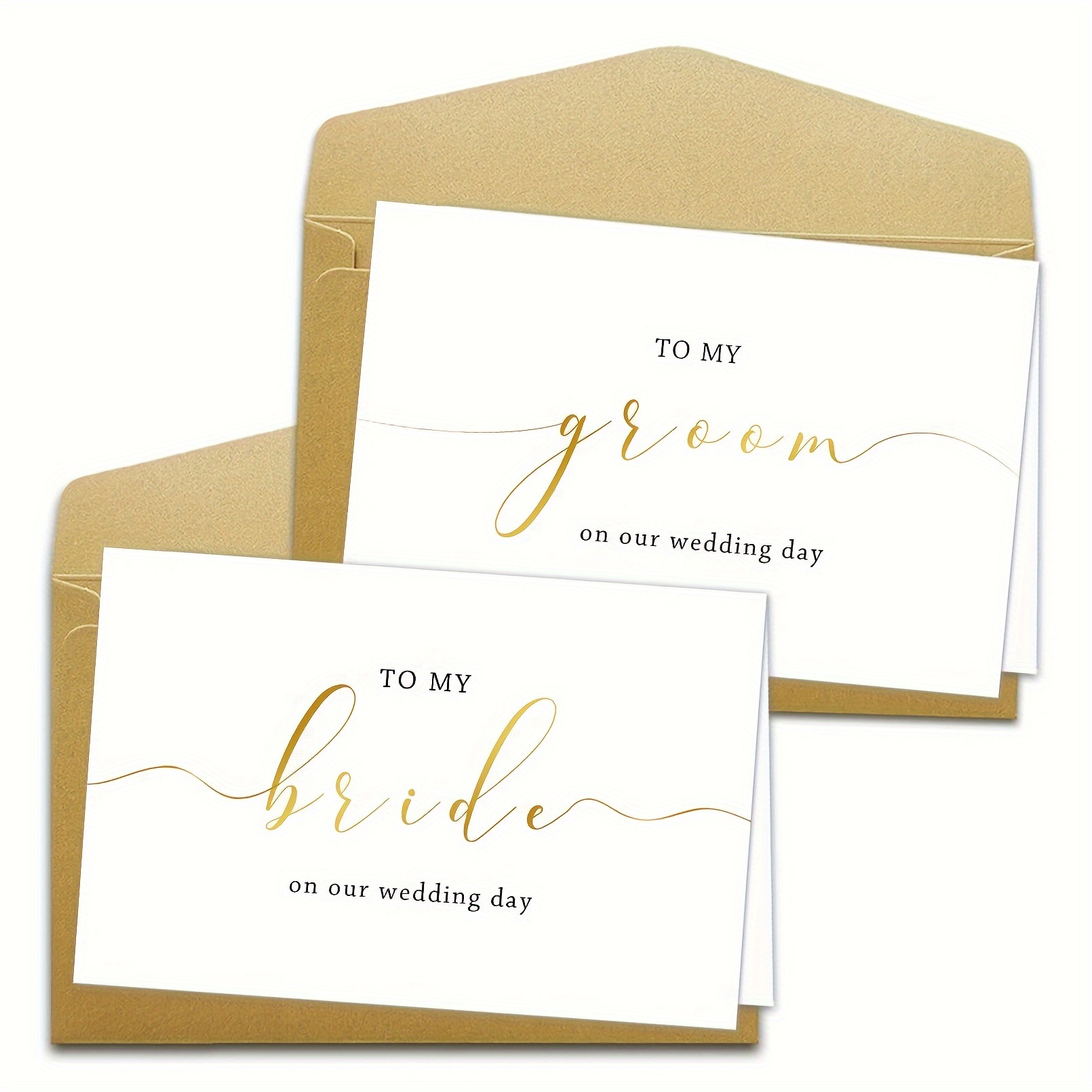 

Elegant Wedding Greeting Cards For - Husband, Wife, Bridesmaids & Groomsmen Bridesmaid Proposal Gifts