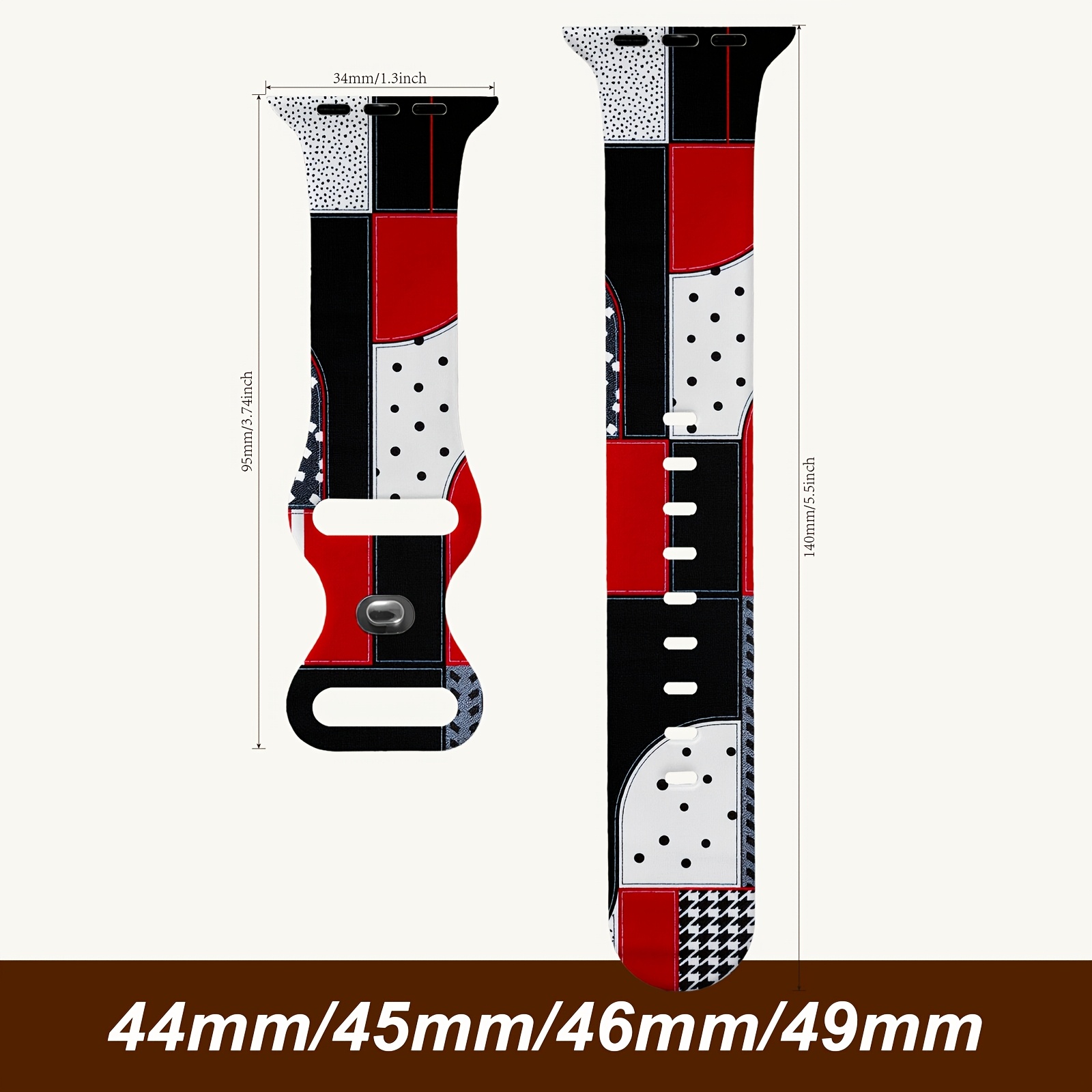 TEMU Correa de silicona compatible con Apple Watch /5/6/7/8/9/10 SE1/2 Ultra1/2/3, resistente , secado rápido, hebilla fuerte, cierre magnético,