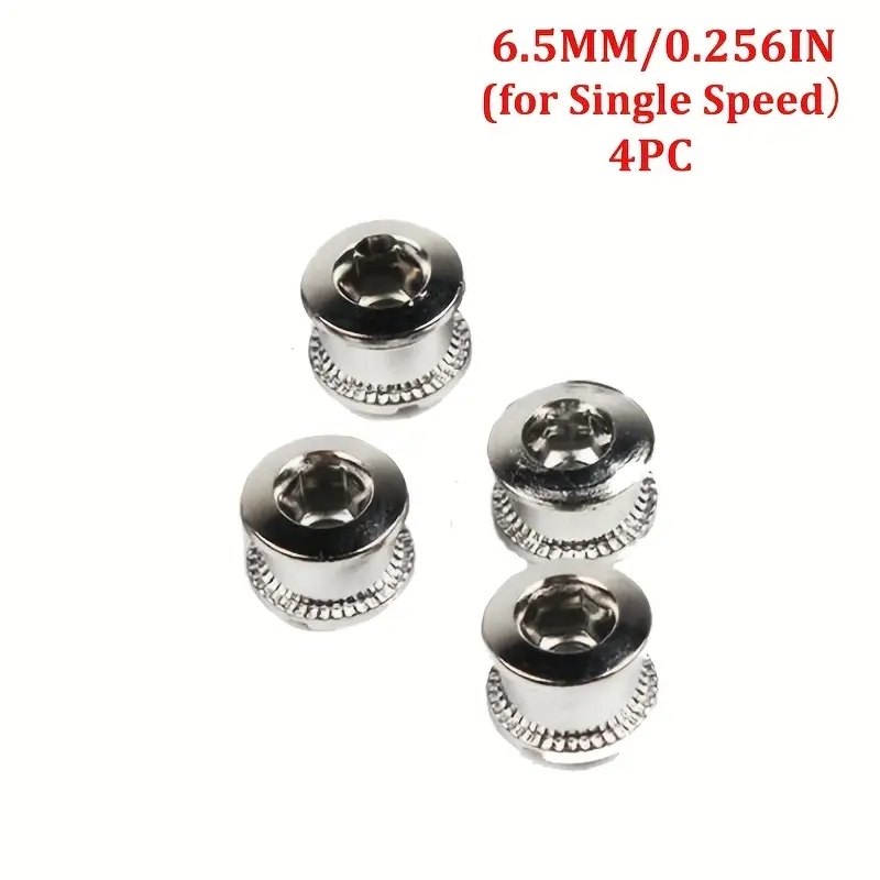 SNAIL MTB Chainring Bolts – Single Speed, Square Fit, Lightweight Alloy – Black Or Red