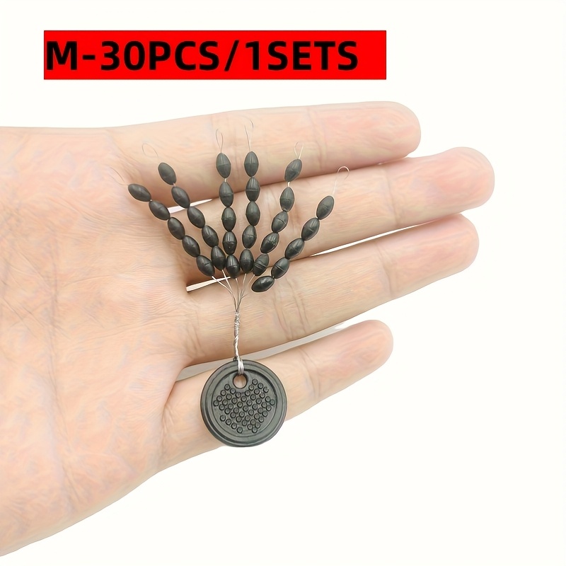 TEMU 30/150 piezas, accesorios de pesca con forma de negras, para competiciones y seducción, pequeños accesorios.