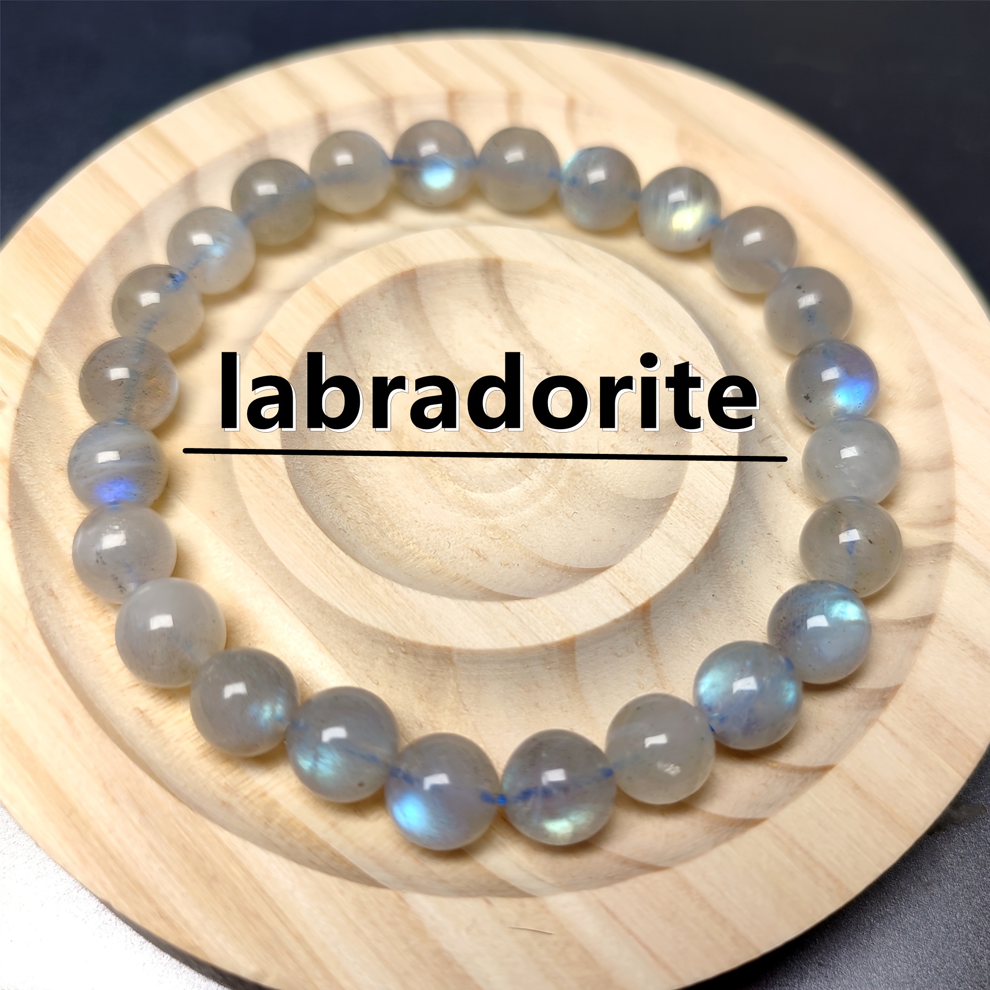 

6/8mm Beads Natural Labradorite Bracelet For Women & Men, Ideal Choice For Gifts