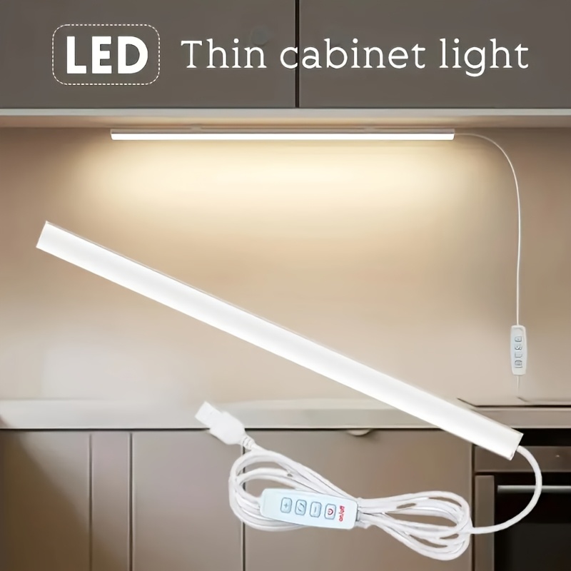 

Cabinet Lighting, Adjustable In , Usb Plug-and-play, Led Lights Suitable For Kitchen Cabinets, Cupboards, Closets, Desks, And Dormitories.