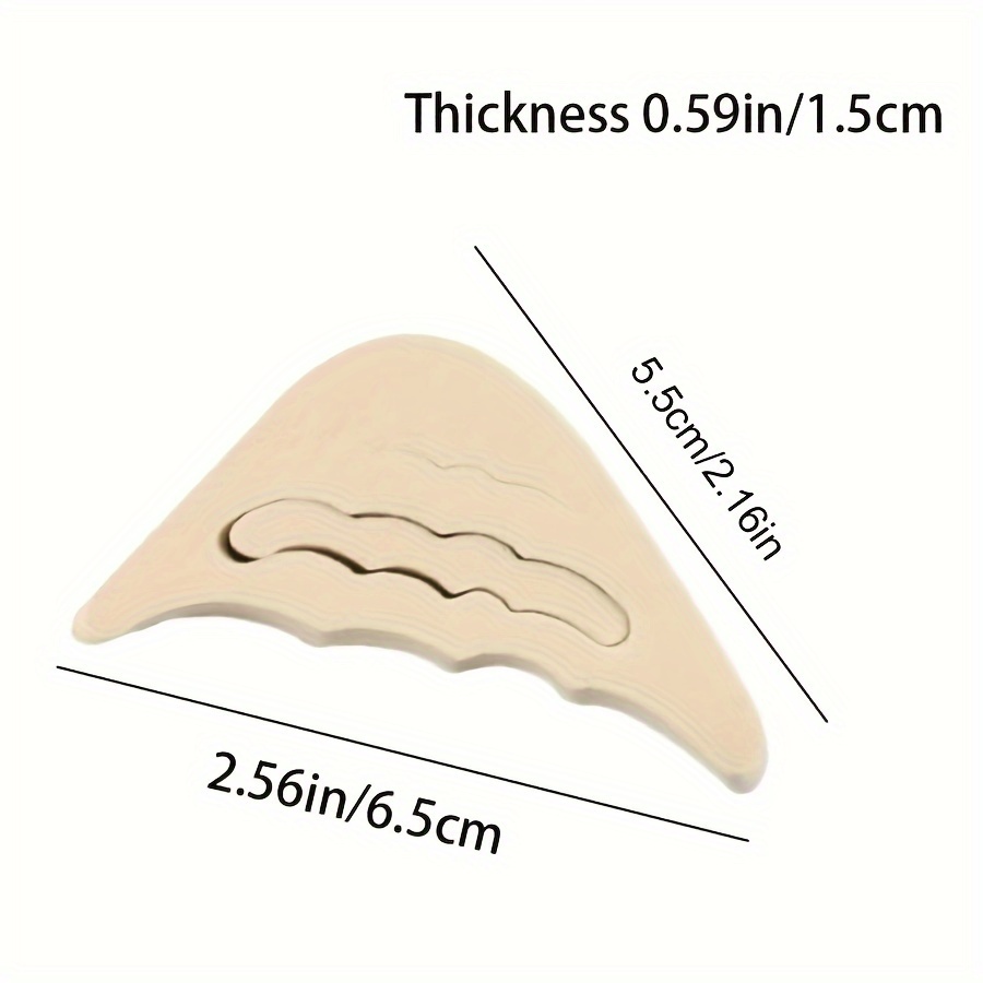 1Pair Front Toe Pads, High-heeled Insole Foam Pads, Adjustable Forefoot Sponge