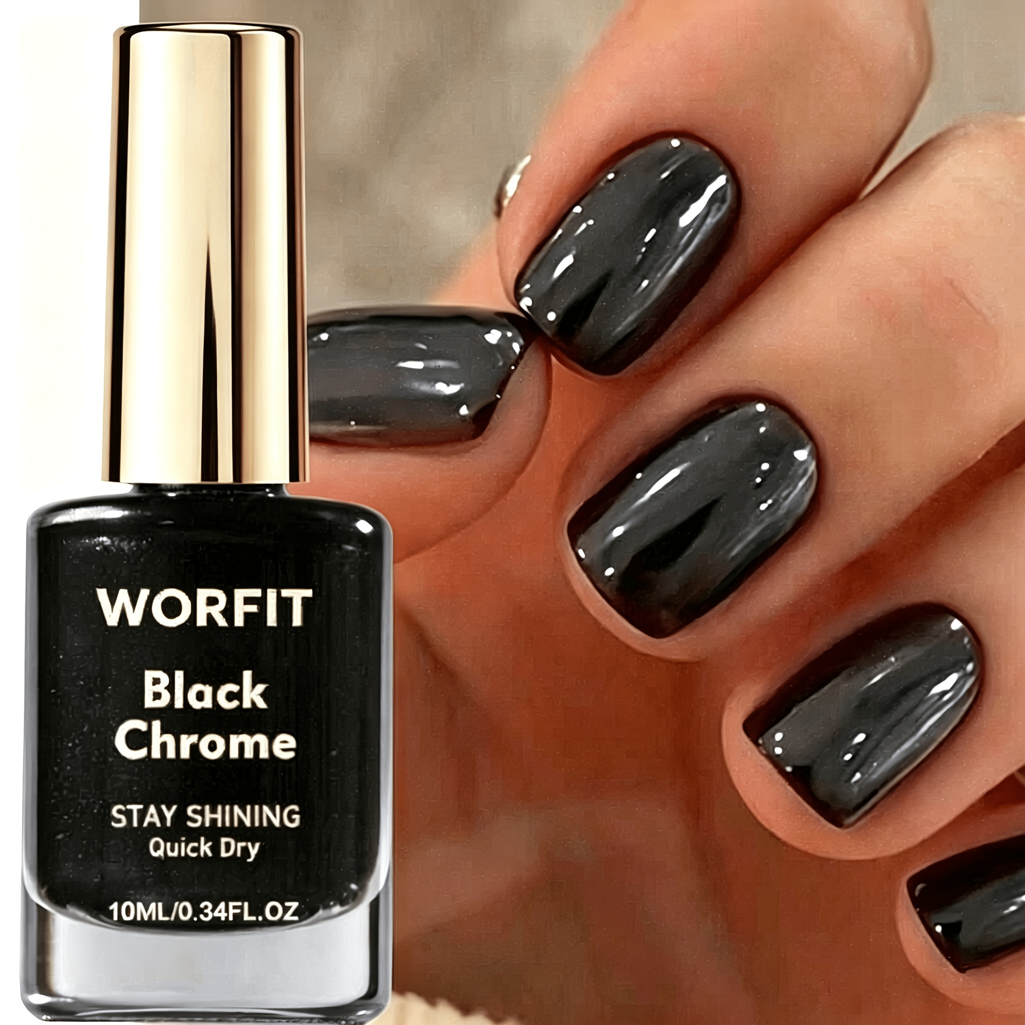 Nail Polish, High-gloss Metallic , Quick-dry Formula, Minutes To Create A High-end Manicure, Easy And Grand, Elegant, Perfect For Daily And Dates