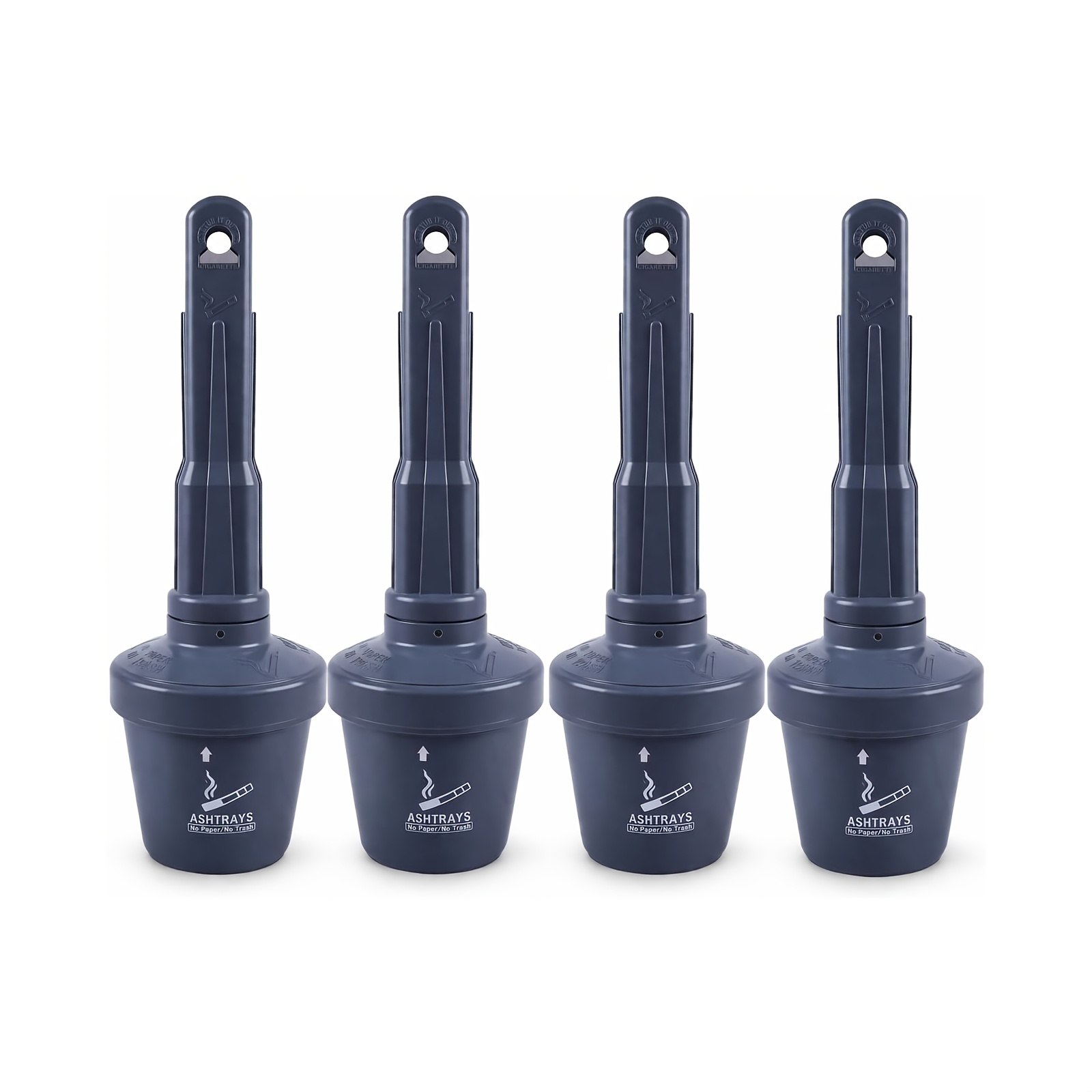 Zincorange 4-pack Columns, 75cm Height, Durable Ash Bins, Suitable For Outdoor, Indoor, Garden And Shopping Mall Use
