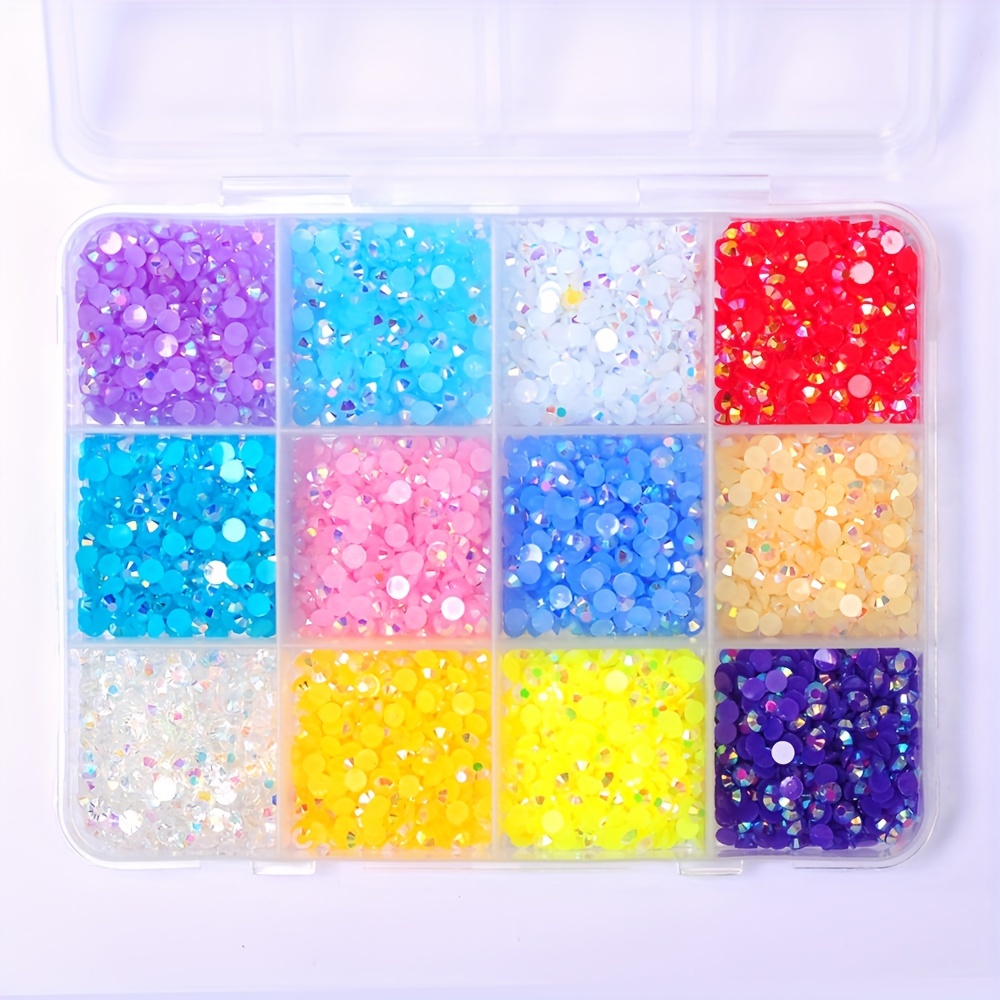 

3mm 3000pcs 12 Grids 12 Decoration Crafts Diy Clothing Bottom