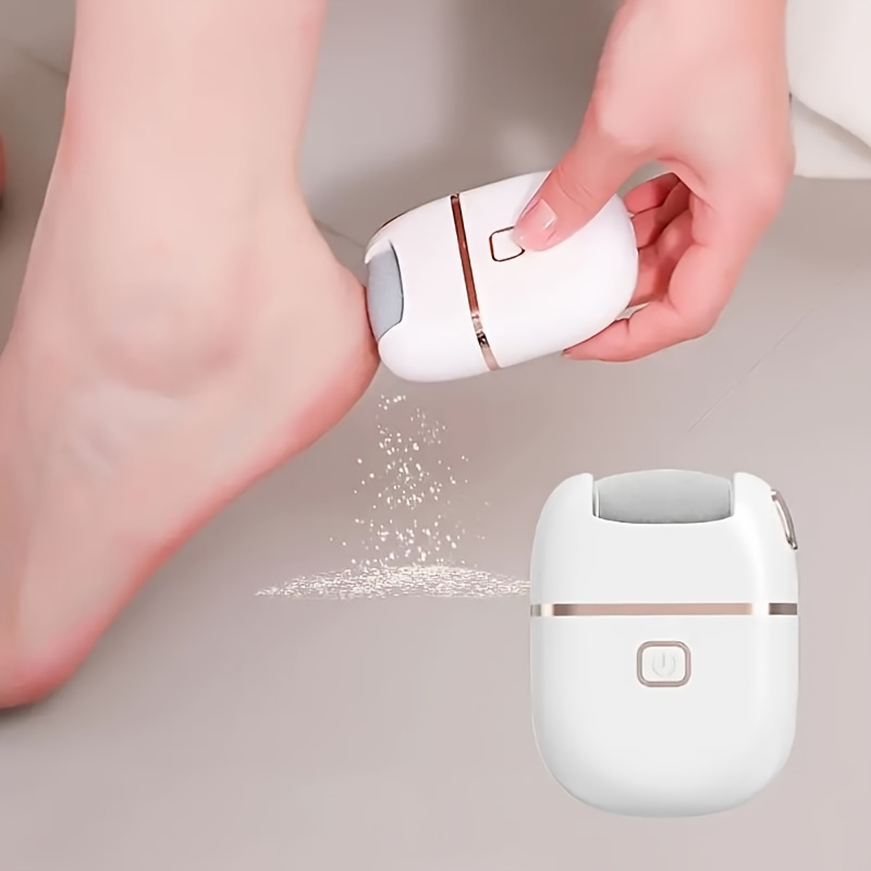 1 rechargeable electric   grinder three replaceable grinding heads for smooth   exfoliation usb charging portable and   care for cracked and dry skin details 1