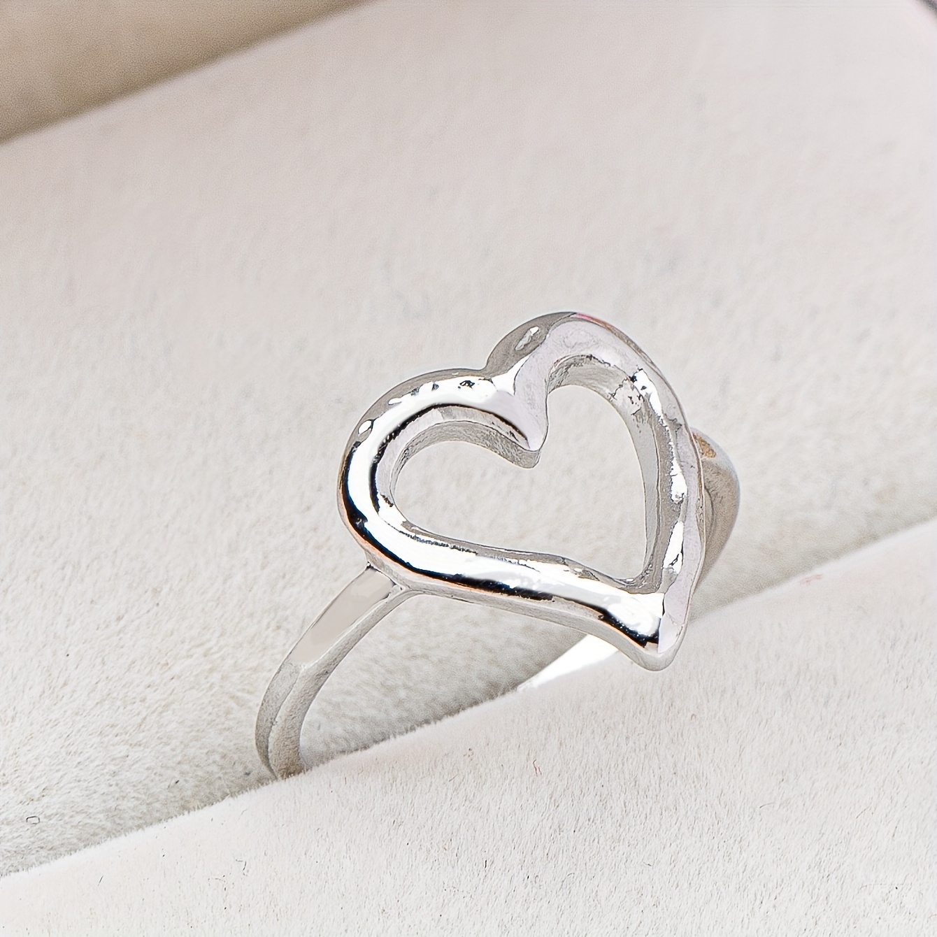 Women's Heart Open Ring Jewelry