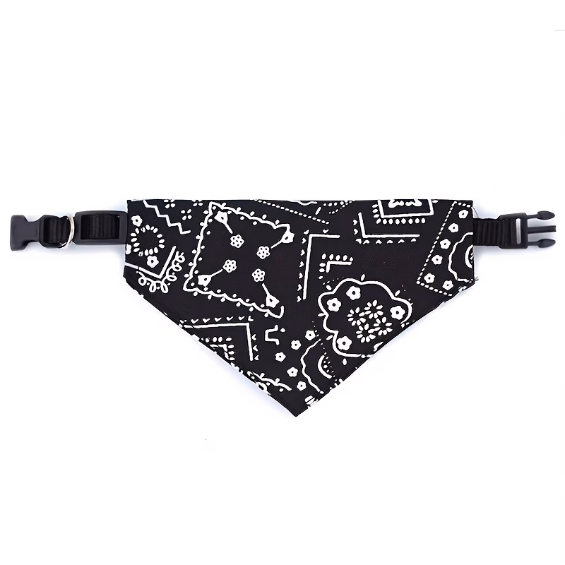 deal pet drool bib adjustable neck gaiter for dogs and cats polyester printed super absorbent suitable for small to medium dogs cute and fashionable Product details 5