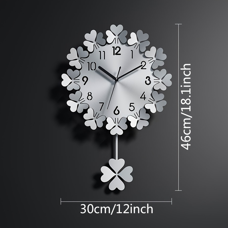 1pc Glowtick Modern Wall Clock Suitable For - Silent Non-ticking Irregular Shape Wall Clock With Hollow , Minimalist Decorative , Ideal Gift For & For Room Decor (mother's Day, Easter)