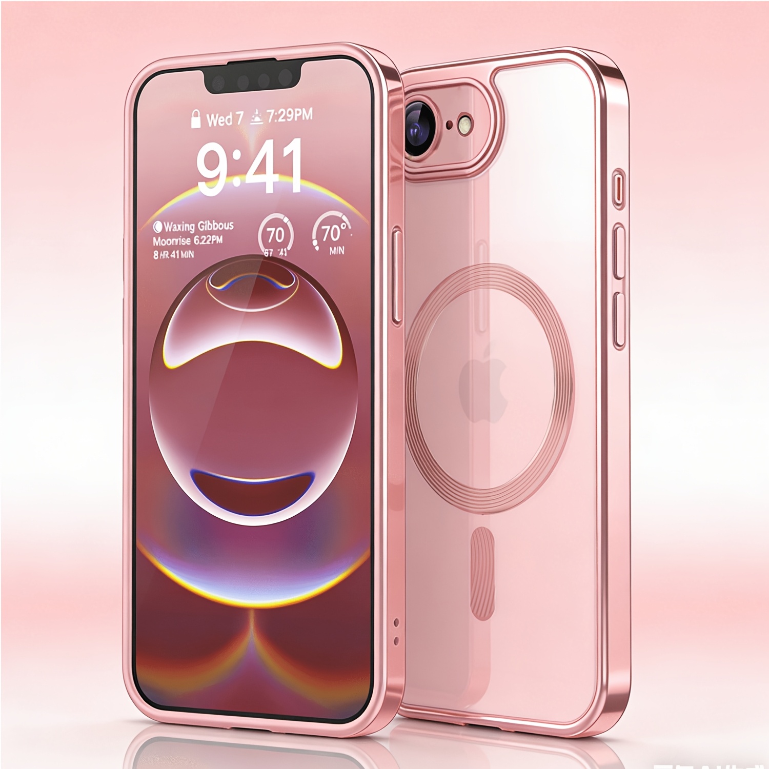 TEMU Phone Case: Clear Luxury Plating Cover For Iphone 17e-soft Protective With Magnetic Phone Case For Iphone17pro Max /17pro/17/air/17e-with Camera