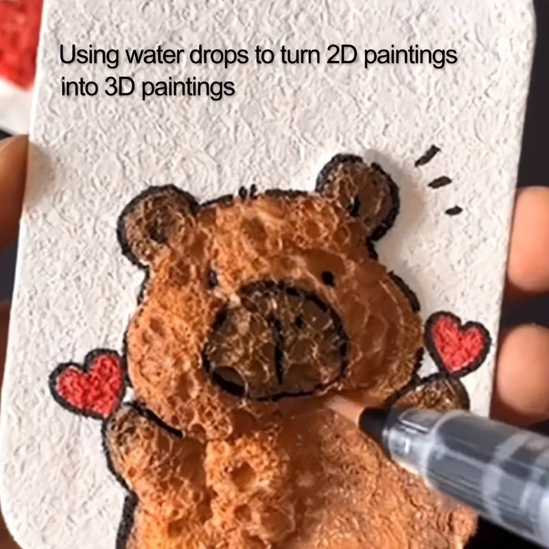 30 Feuilles De Papier Mousse Gonflant 66 Mm - Pour Peinture 3D Instantanée, Loisirs Créatifs