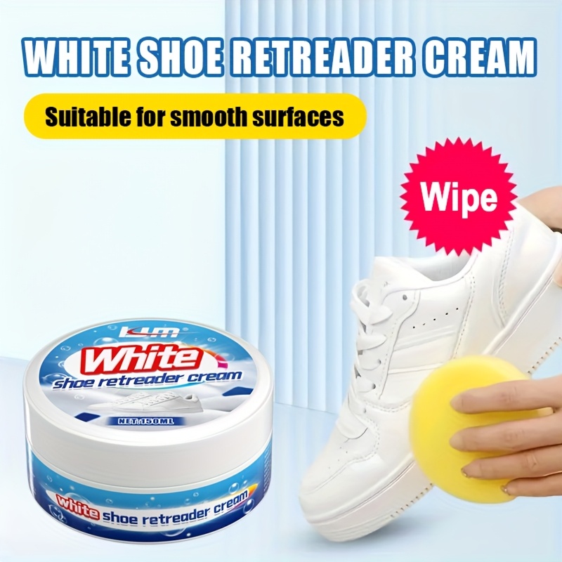 shoe polish that   needs to be rubbed suitable for refurbishing and curing shoes with smooth   white shoes with sponge whitening and yellow frost removal  