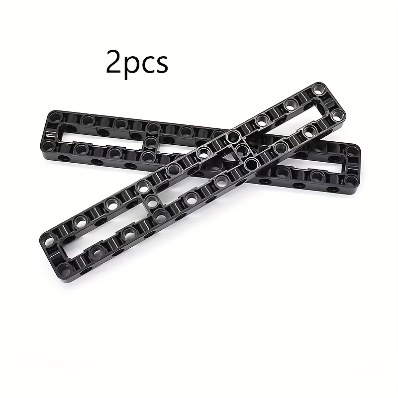 Image of 2pcs Moc Technology Mechanical Parts Compatible Brand Building Blocks 67491 Ev3 Hole Frame Block Loose Pieces 3×19 With Hole Arm Bracket Beam Plug-in Building Block Gift