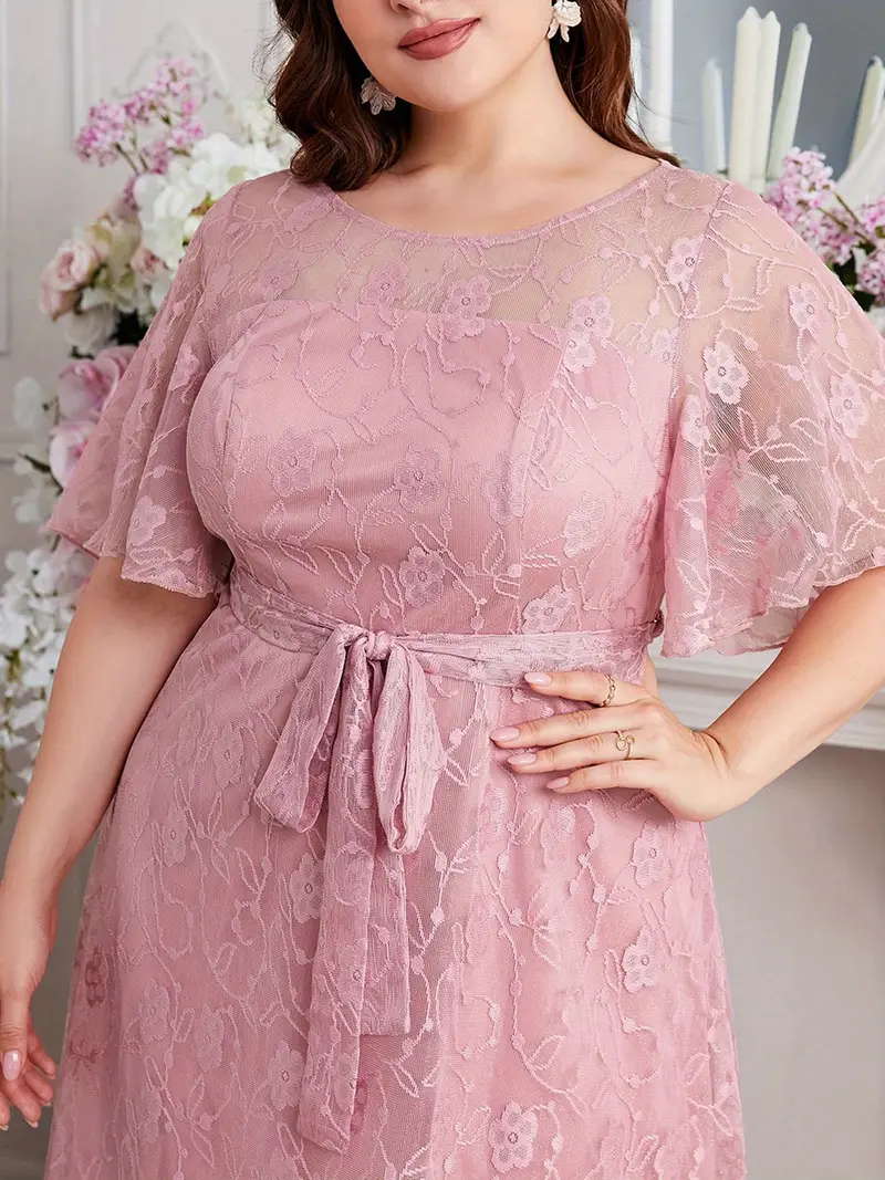 womens plus size lace maxi dress flowy pleated beach wedding - Temu womens plus size lace maxi dress flowy pleated beach wedding - Temu