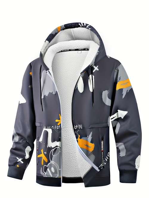 Veste Militaire Vintage Pour Homme - Chaude, Doublure Polaire, Capuche Amovible - Idéale Pour Le Ski, Randonnée Et Outdoor