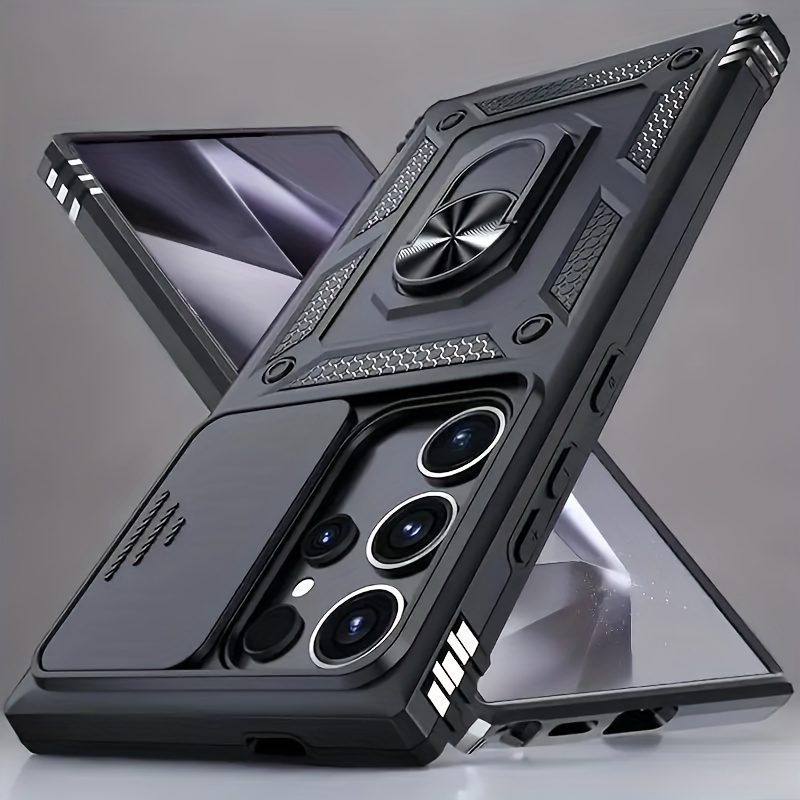 phone   3 in 1 phone case sliding camera cover full camera protection 360 rotating stand   compatible with samsung galaxy s25 s24 s23  22 a32 a52 a72 a13 a23 a33 a53 a73 a14 a34 a54 a25