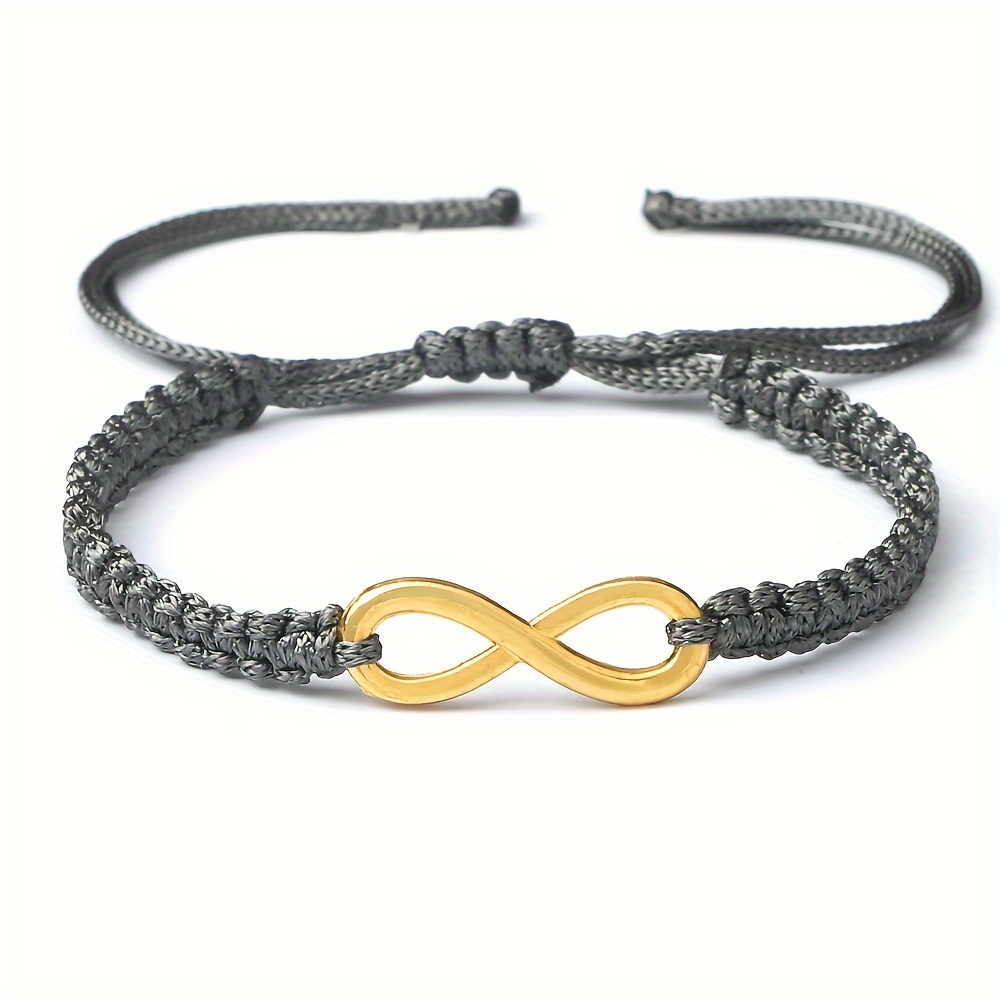 Adjustable Infinity Charm Bracelet Red String for Couples & Friends