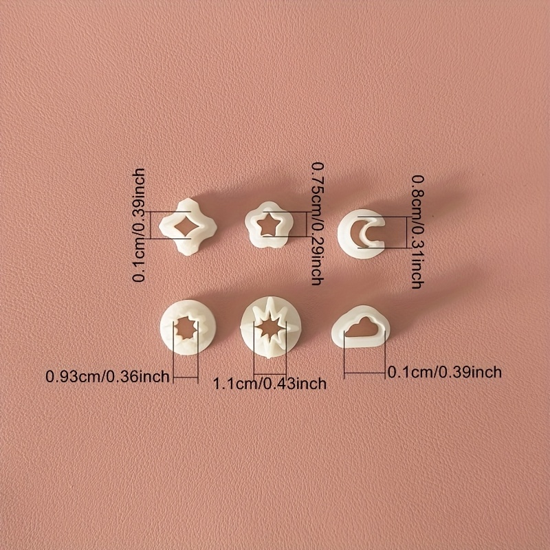 polymer clay cutter set mini clay cutter moon Temu