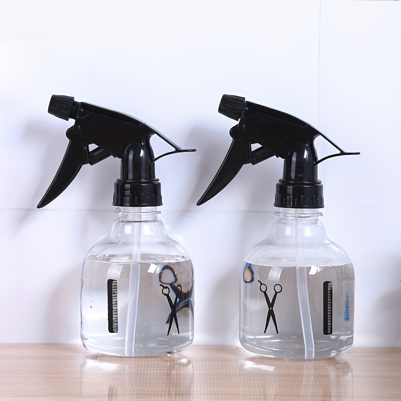 

1pc 250ml Clear Hairdressing Water Spray Bottles With Scissors Design, Empty Refillable Mist Sprayer For Salon Use, Gardening, Cleaning