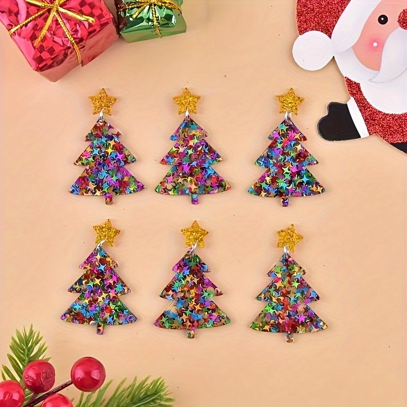 

4pcs Christmas Tree - Diy Pendant Jewelry For