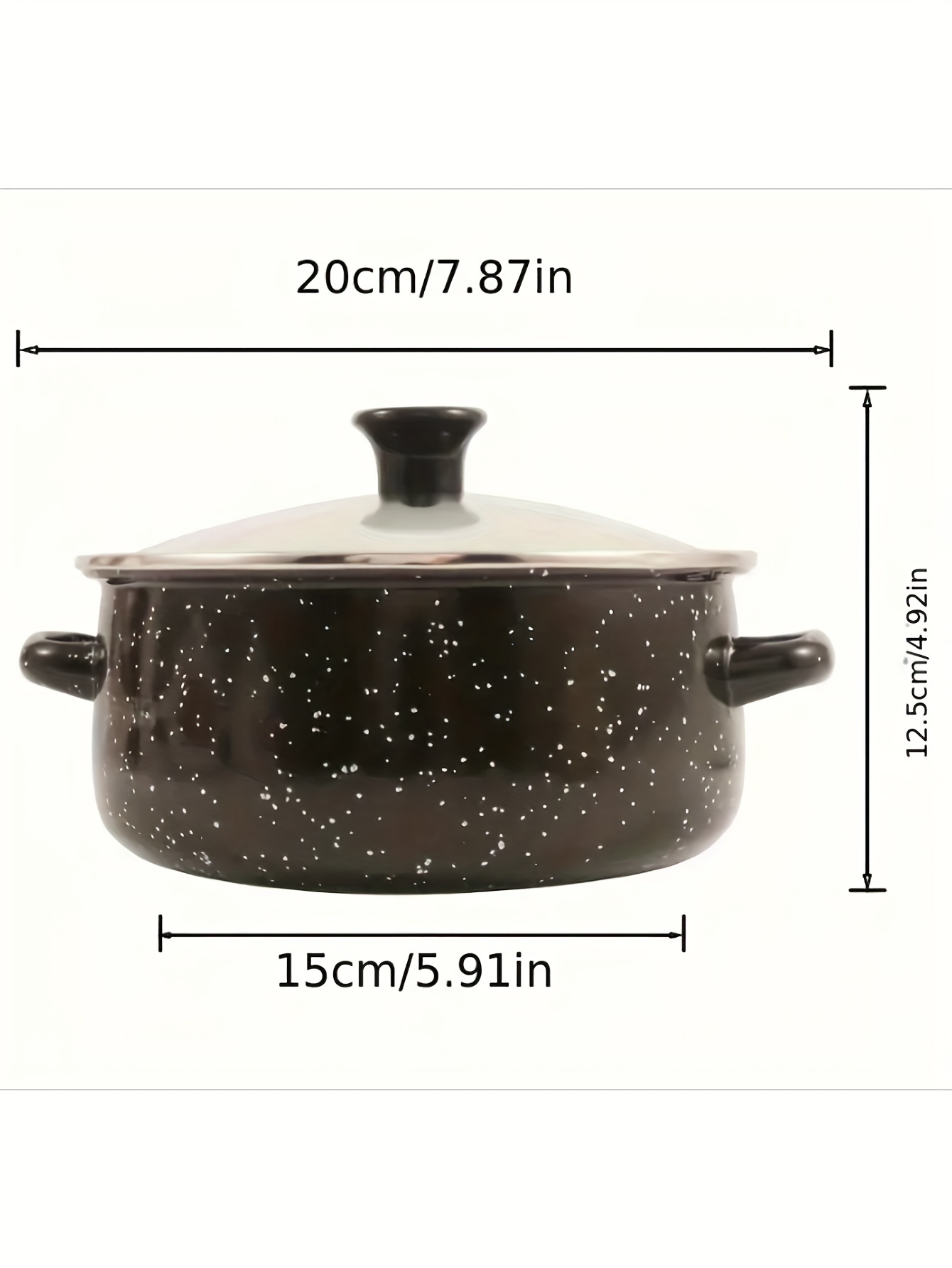 3pcs enamel home kitchen soup pot stew pot 16 18 20 sets pot refrigerator storage pot details 7