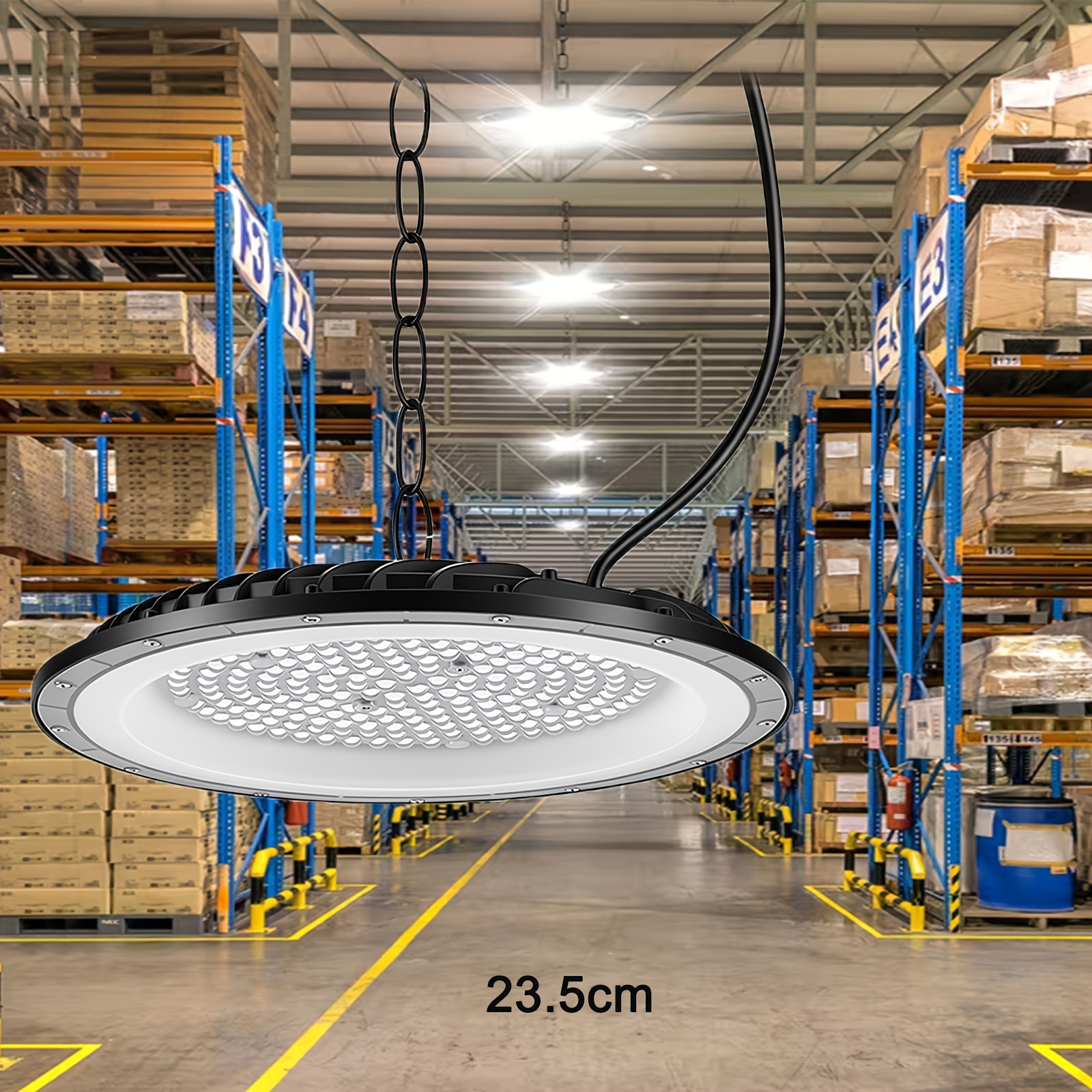 LED Visoka Stropna Luč 200W/300W UFO Delavniška Stropna Luč 26000 Lumnov, Super Svetla LED Garažna Luč za Komercialne Skladiščne Tovarne, 6500K