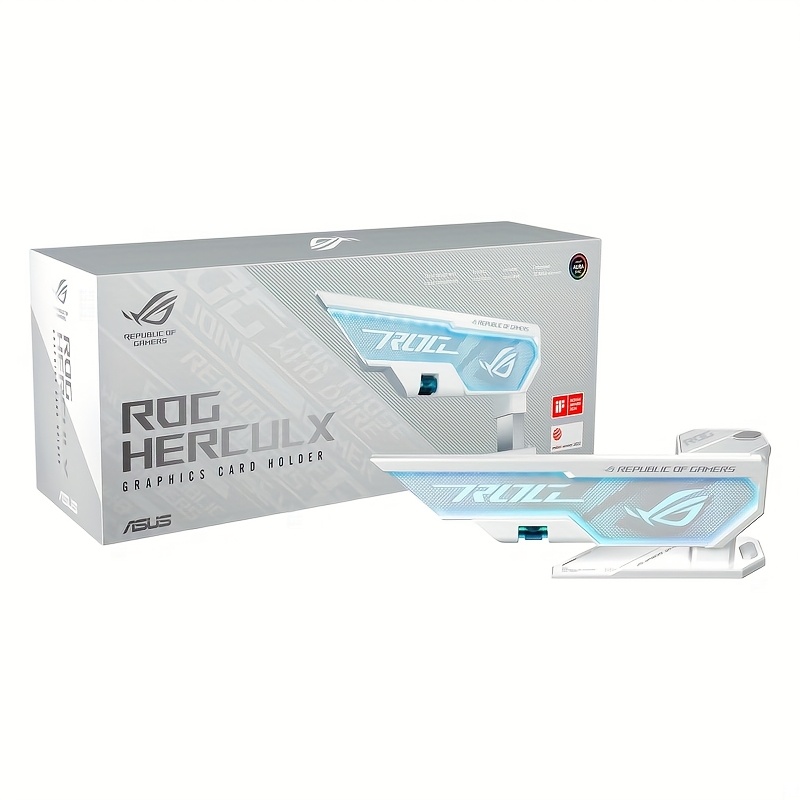   ROG XH01 White   Graphics Card Stand, Workstation Upgrade, Computer Organizer,  , Minimalist Organizer,   Build, Premium Material, Rog Accessory, Pc Stand, Pc Enthusiasts, Streamers