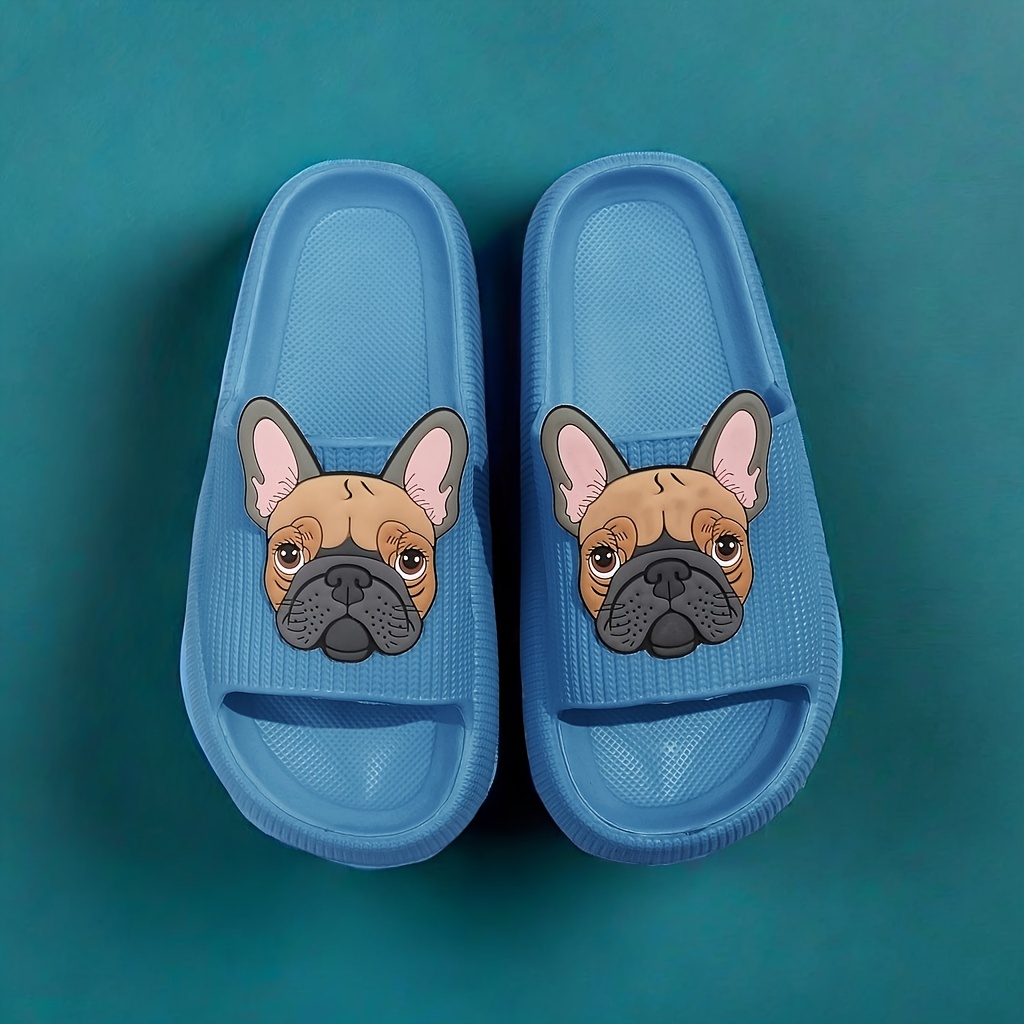 1 Coppia Di Pantofole Da Donna Con Bulldog Francese Ricamato - Foto 10