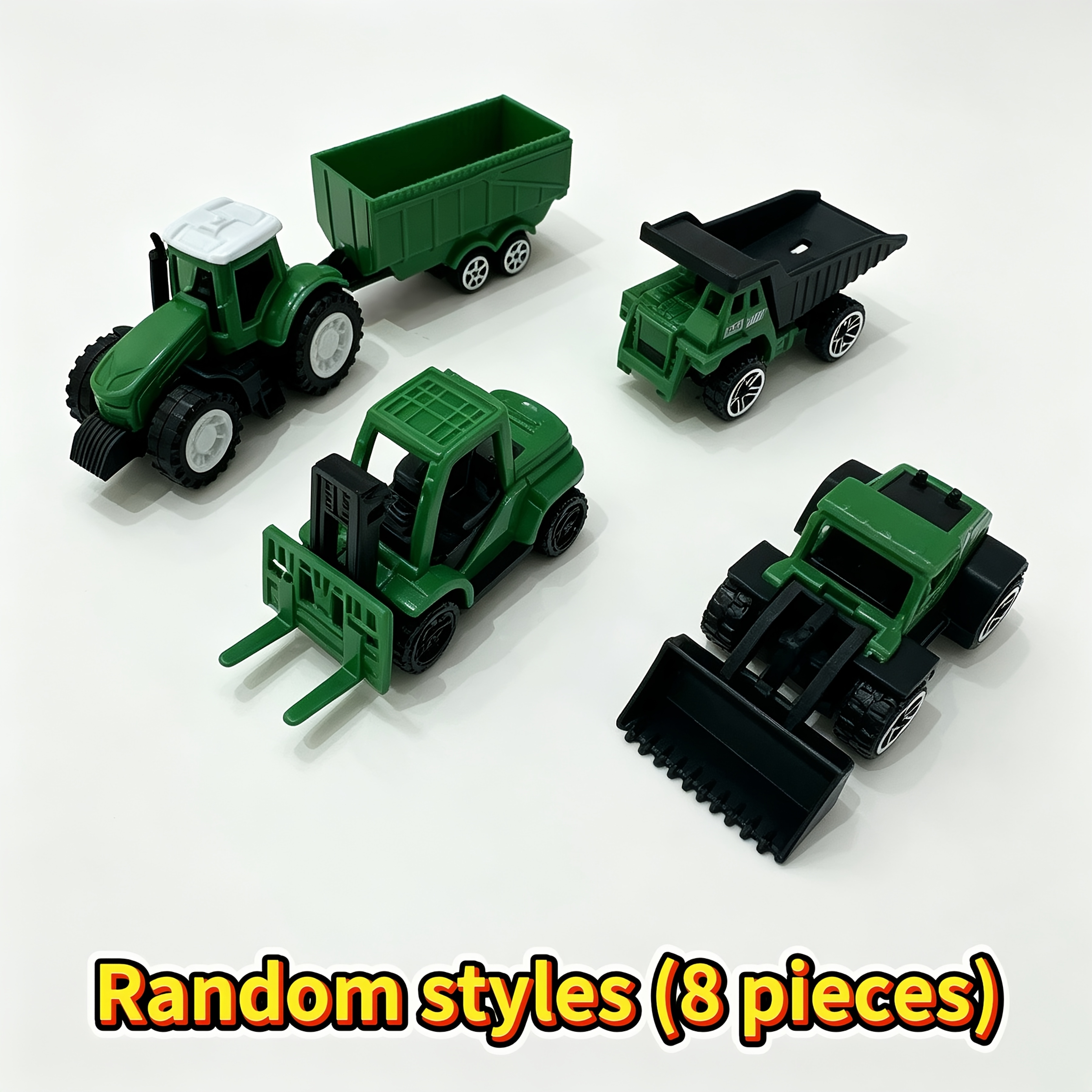 TEMU Mini Construction Toy Car Set For Children, Children's Party Gift Set, Random Style Construction Toy Car Set, Fun And Entertaining Children's