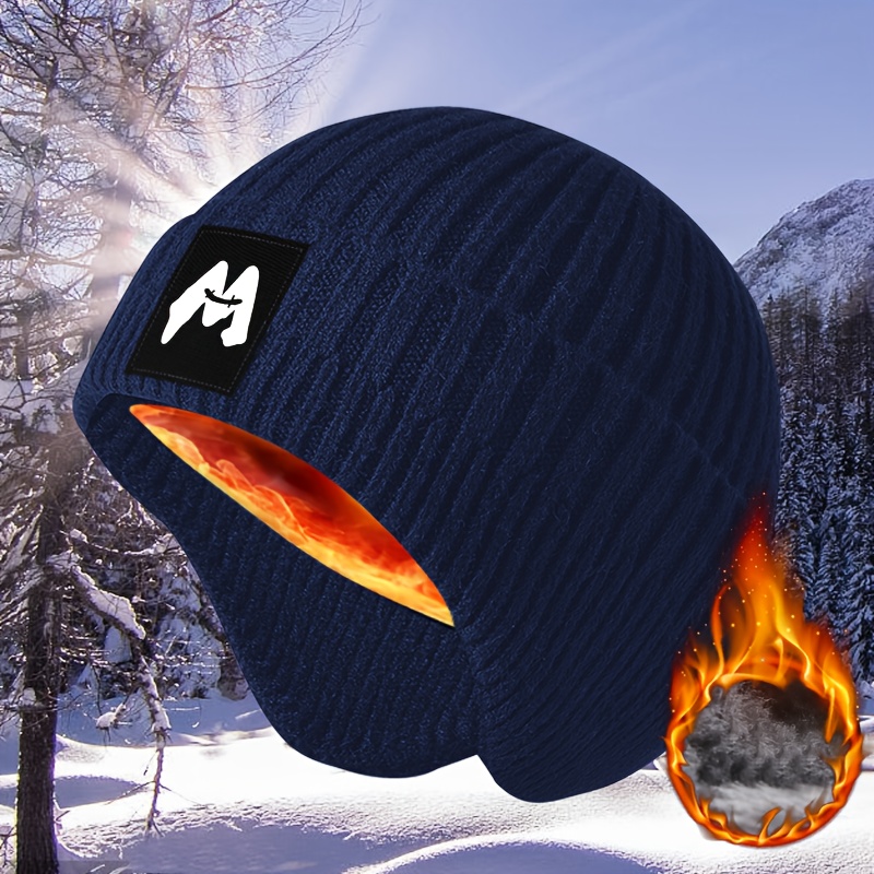 

M Brand Knit Winter Beanie: Warm, Cozy, And Stylish For Men - 2024 Collection