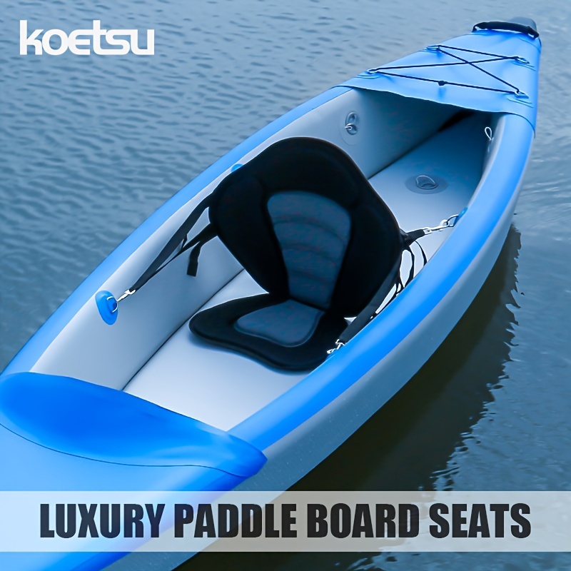 

Koetsu Canoe Seat, Portable Kayak Seat, Paddle Board Water Board High Back Seat Accessories, Oxford Sponge Seat Cushion