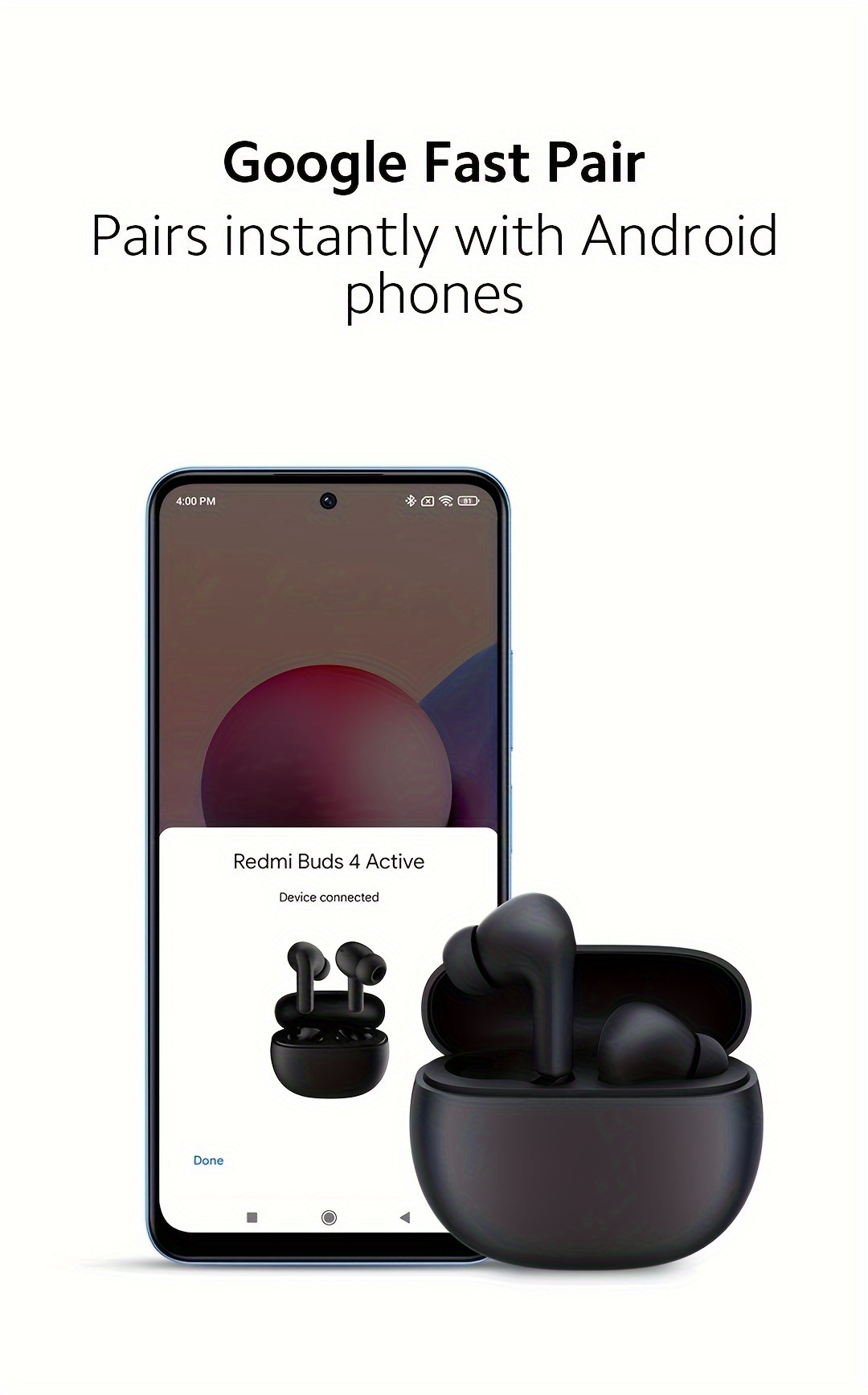 Xiaomi Redmi Buds 4 Active Tws Dynamic Driver Ai Call Noise - Temu