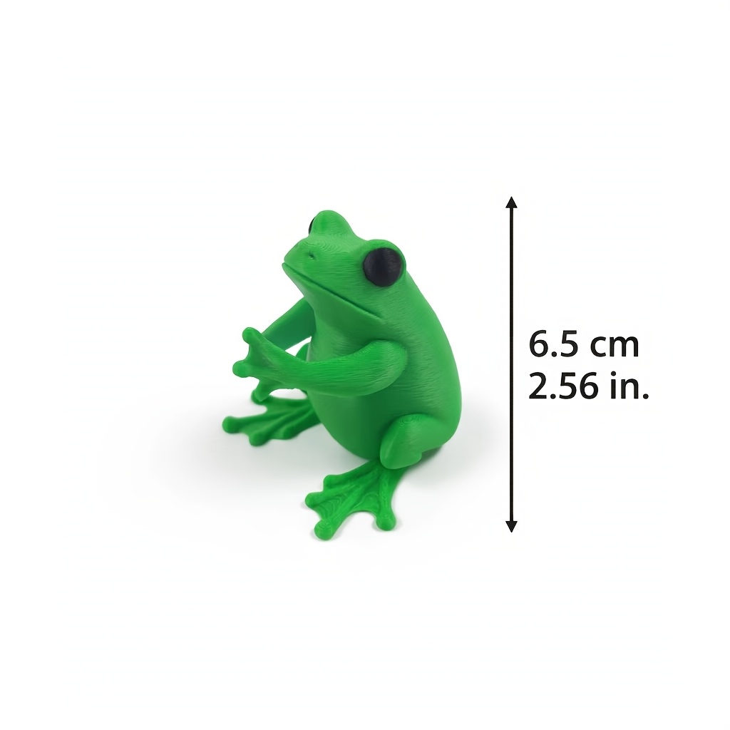 TEMU Porte-stylo grenouille verte adorable - Décoration de bureau grenouille conçue en 3D, organisateur de papeterie ludique pour gamers, auteurs et
