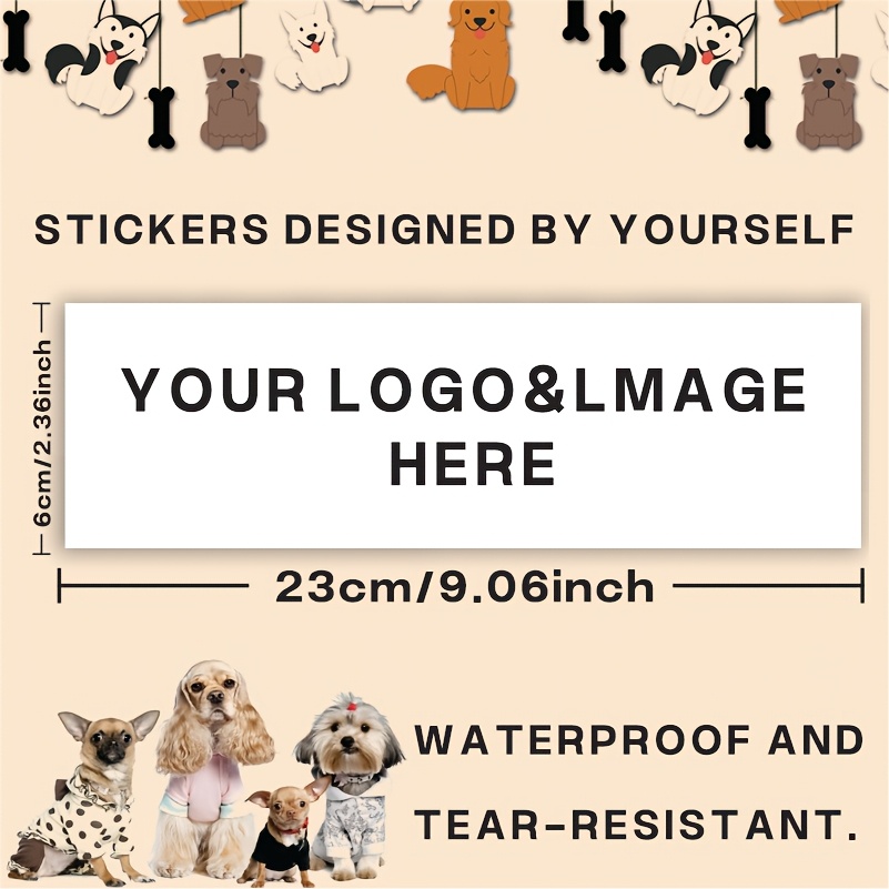 TEMU Étiquettes Rectangulaires Personnalisées - Étanches, Anti-Déchirure, Faciles à Appliquer pour Bocaux, Bouteilles, Emballages - & Design Sur