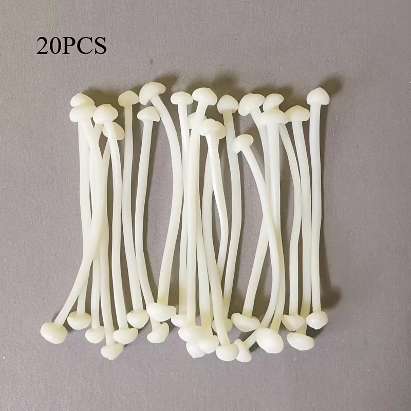 TEMU 20 Soft Mini Mushrooms For Fairy Garden, Underground , Garden Decorations, Christmas Stickers And Crafts
