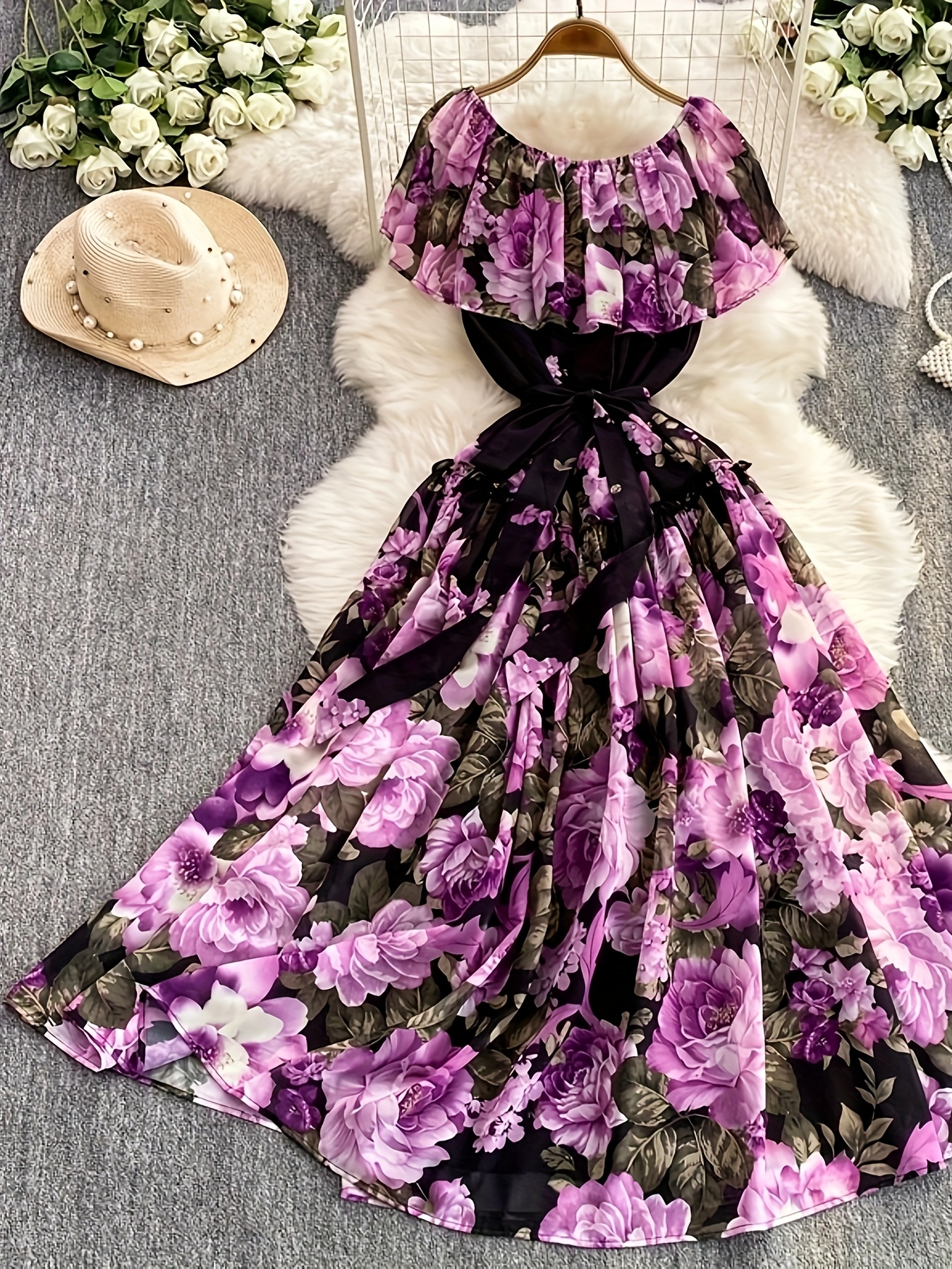 white christmas dresses Yellow Chiffon Maxi dress main image 0