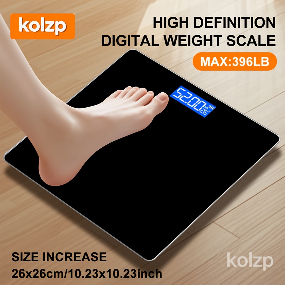     bathroom scale   180kg 396 8lb with temperature reading lcd display household daily necessities household electronic scale household small scale precise measurement     weight scale postal scale