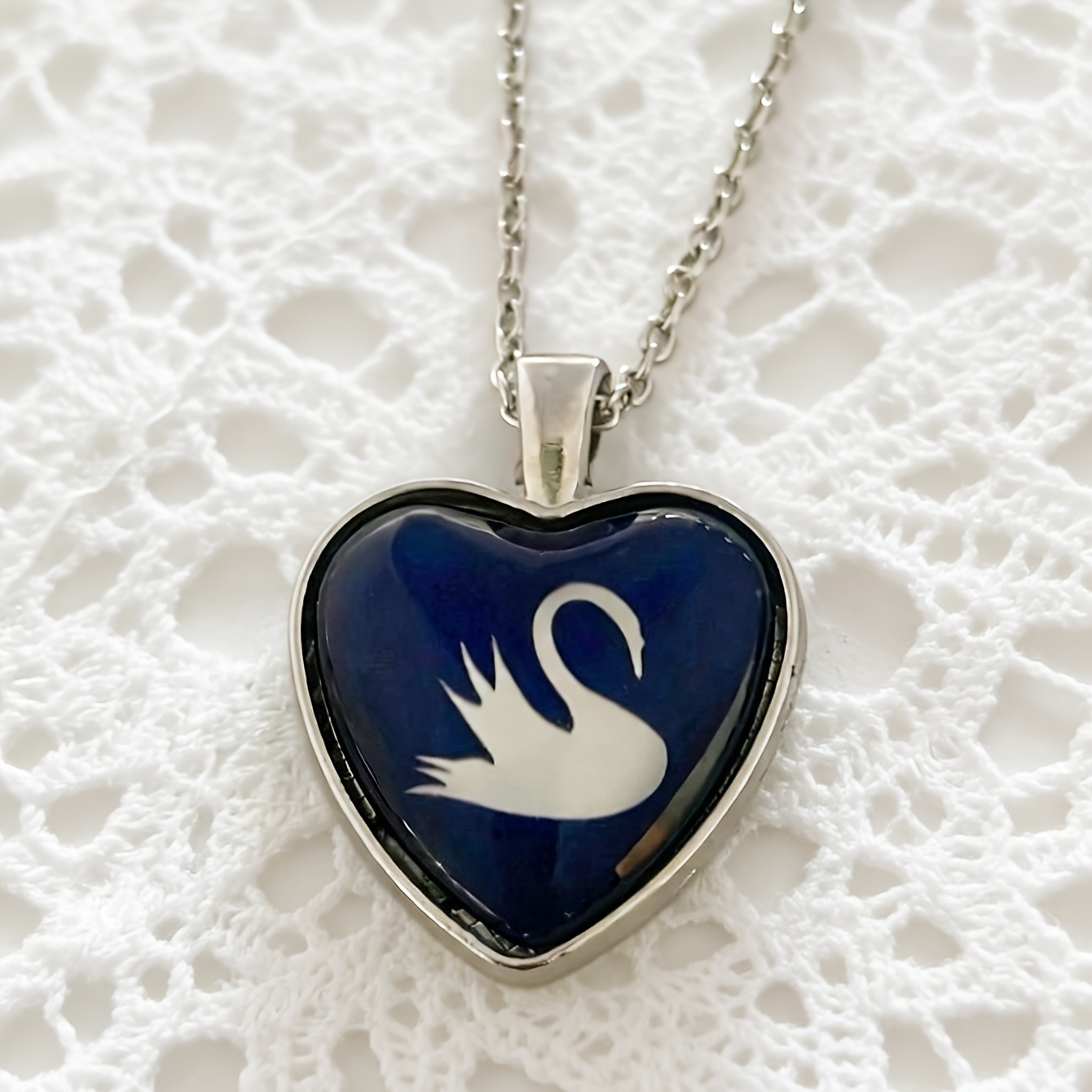 TEMU 1pc Mon Album Cygne Collier Cygne, Cadeau pour les Amateurs de Musique