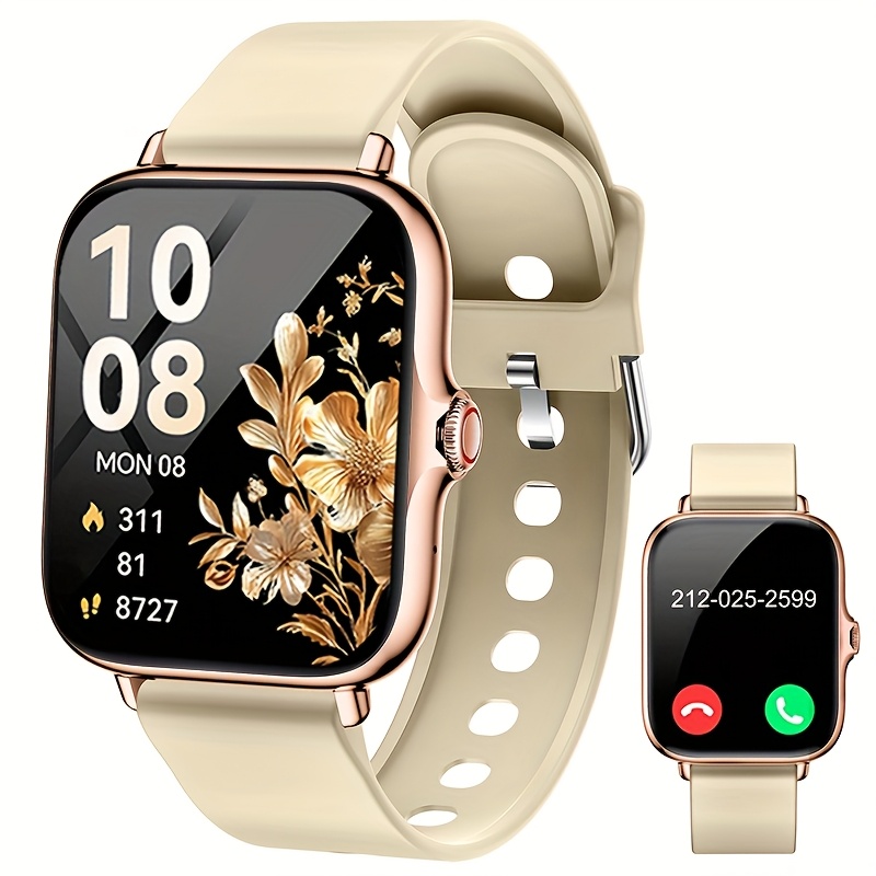 Fully Touchscreen Smartwatches for Men And Women, Featuring Wireless Wireless Calling And Answering, Step Counting, Compatible with Android And Ios Smartphones, Available in Multiple Color Options, Perfect As a Holiday Gift for Men, Women, Couples