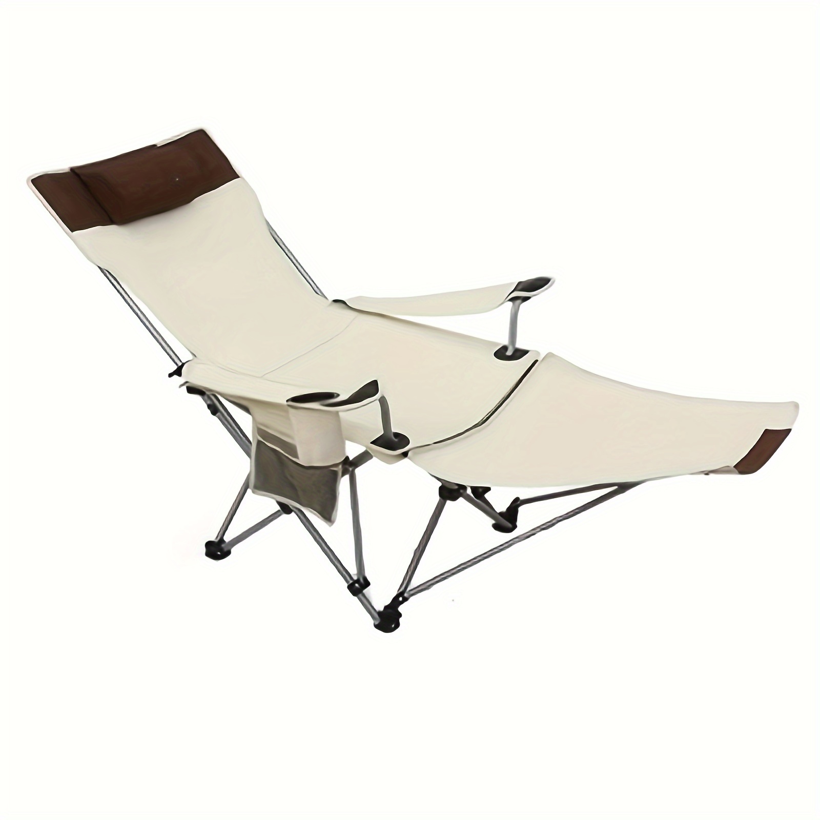 1pc Portable Folding Lounge Chair 9 Gears Adjustable Chair With