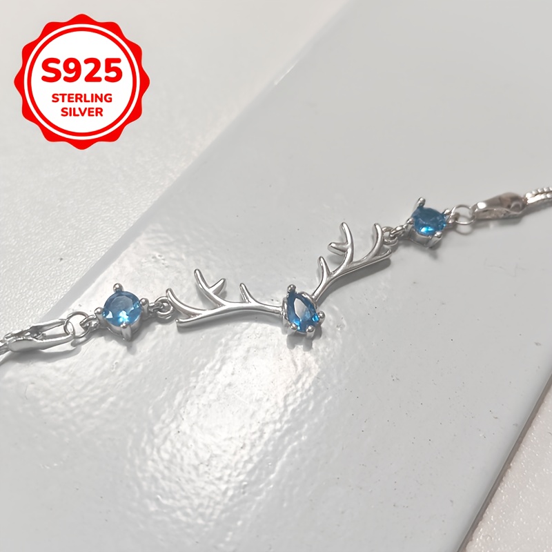 925 Silver Low Allergy Women's Deer with You Bracelet