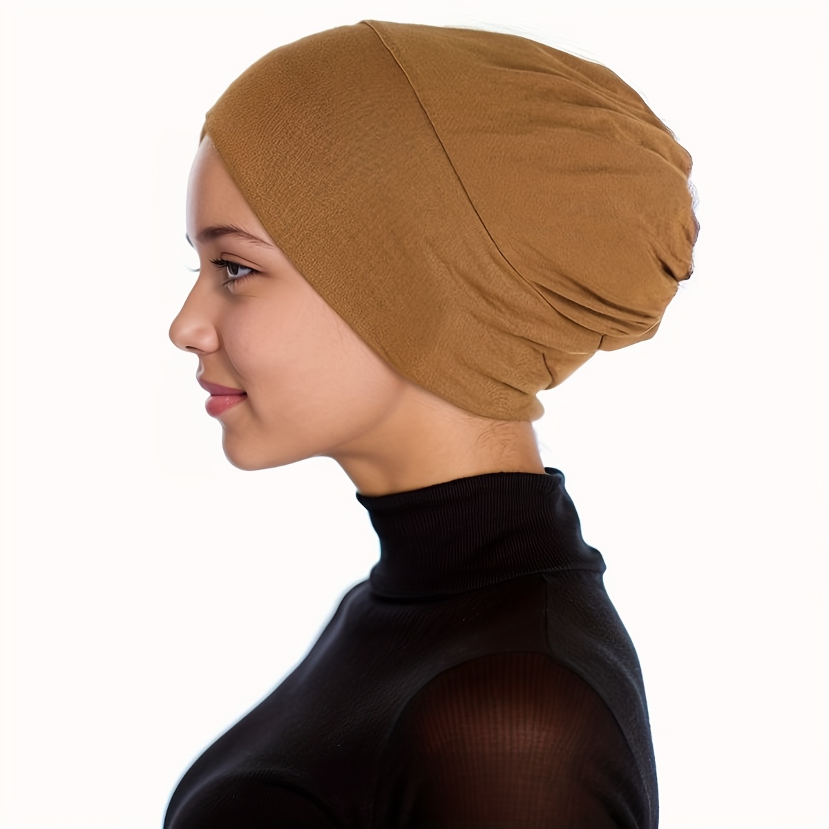 Middle Eastern Women'S New Muslim Modal Comfortable Elastic Breathable Base Cap Can Hide Hair Elastic Cap Headscarf Cap