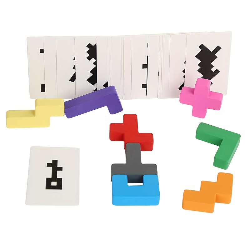 Shadow Guessing Game Balance Building Blocks Puzzle Toy