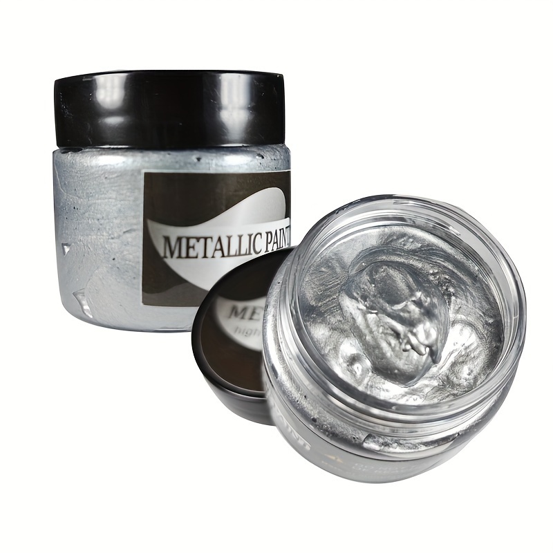 40g Bottle Metallic Paints Concentrated Water-based Metallic Acrylic Paints Painting Paints For Artists, Beginners Painting On Rocks, Crafts, Leather, Wood, Fabrics And Stones