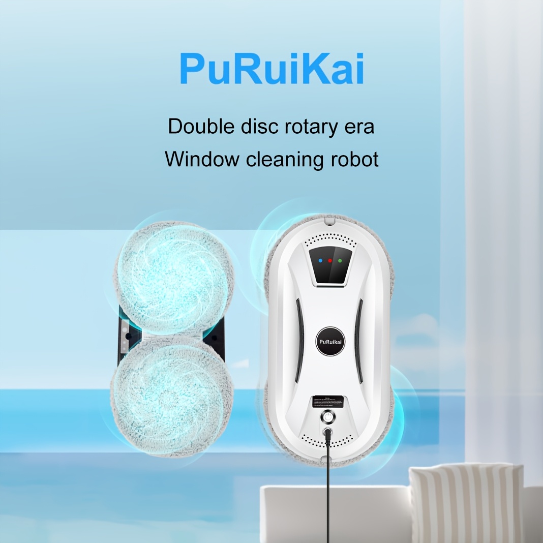 TEMU Cleaner Who Can Climb The Wall - Intelligent Window Cleaning Robot Fully Automatic Remote Control Window Cleaner Hcr-02