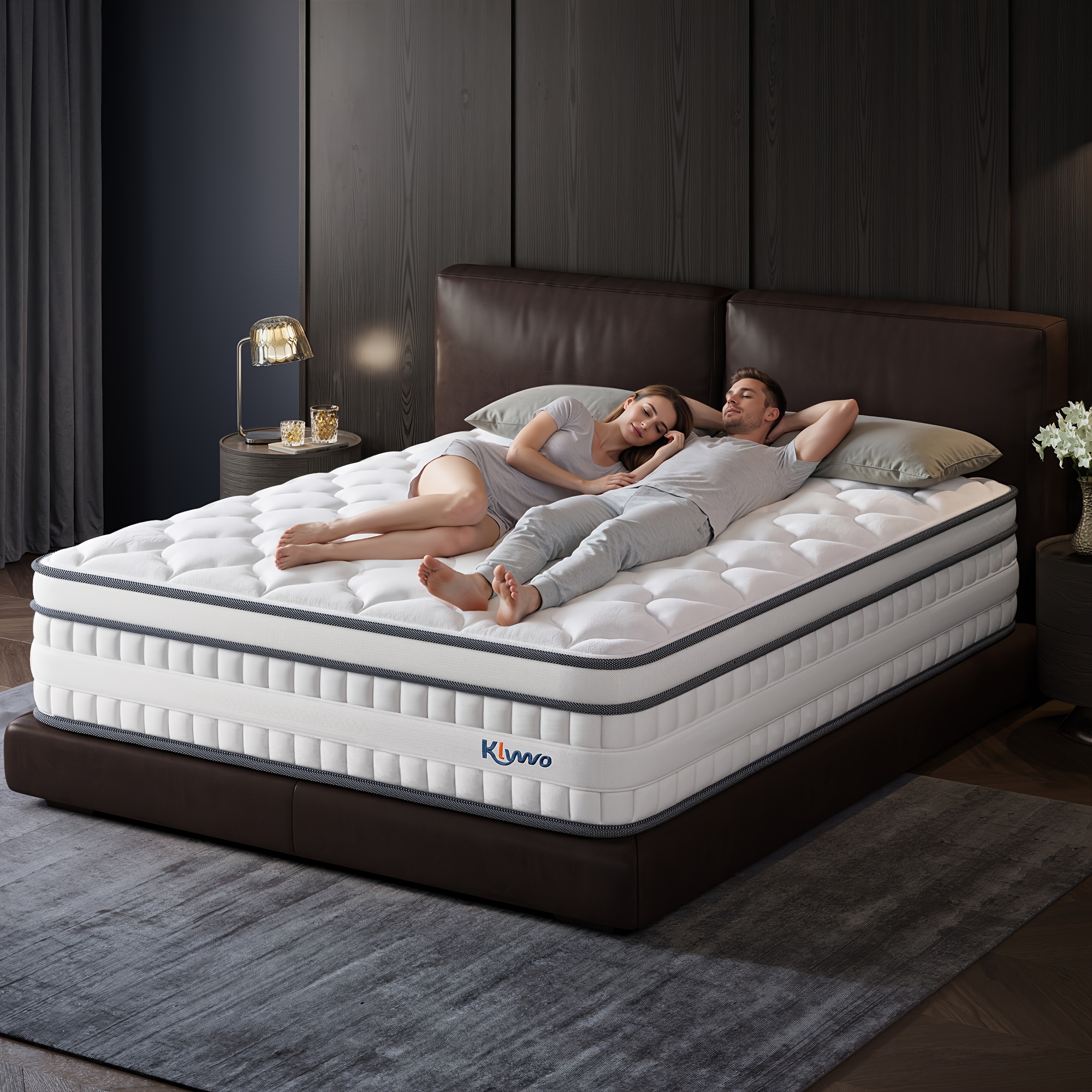 Image of High-elastic Spine Protection Spring Mattress, Medium Soft Memory Foam Mattress, Breathable Silent Anti-interference Sponge Layer, Suitable For , 72h Rebound Shaping