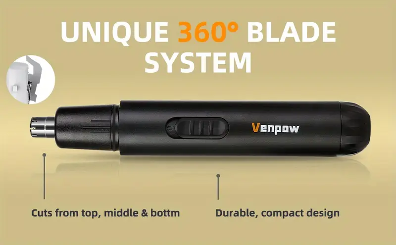 electric nose hair trimmer with   usb rechargeable precision stainless steel   blade 360   trimming full   washable easy to clean battery powered personal care grooming tool for men women nose hair trimmer rechargeable Product details 10